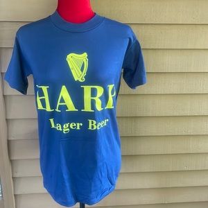 Vintage 80s Harp Lager Beer T-Shirt-New! Multiple Available in S, M, L, XL